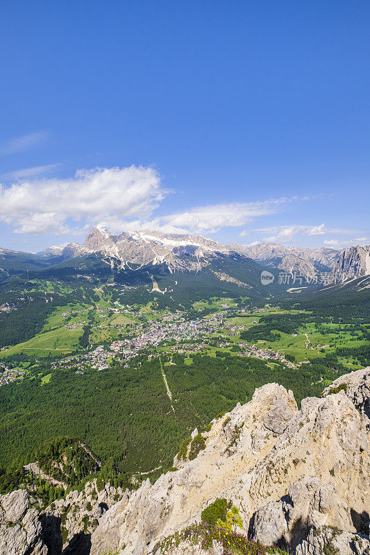 Cortina d’ampezzo & Tofane Group in Dolomites (Veneto，意大利)